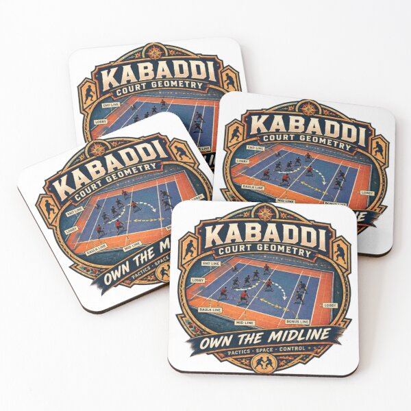 Item preview, Kabaddi Court Geometry Own The Midline designed and sold by Rhubarb Bridge Merch.