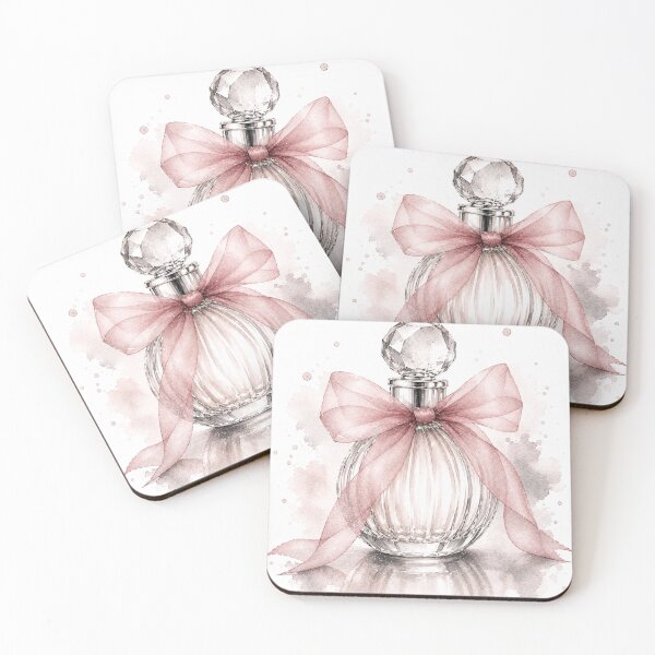 Item preview, Pink Ribbon Perfume Bottle Art designed and sold by tmoca.