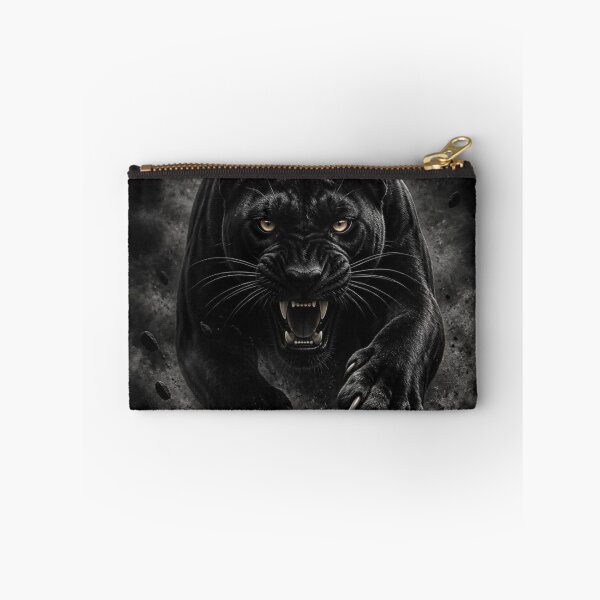 Item preview, Fierce Black Panther - Roaring Predator Art designed and sold by AgnesB77.
