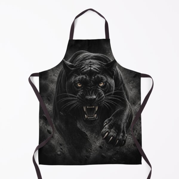 Item preview, Fierce Black Panther - Roaring Predator Art designed and sold by AgnesB77.