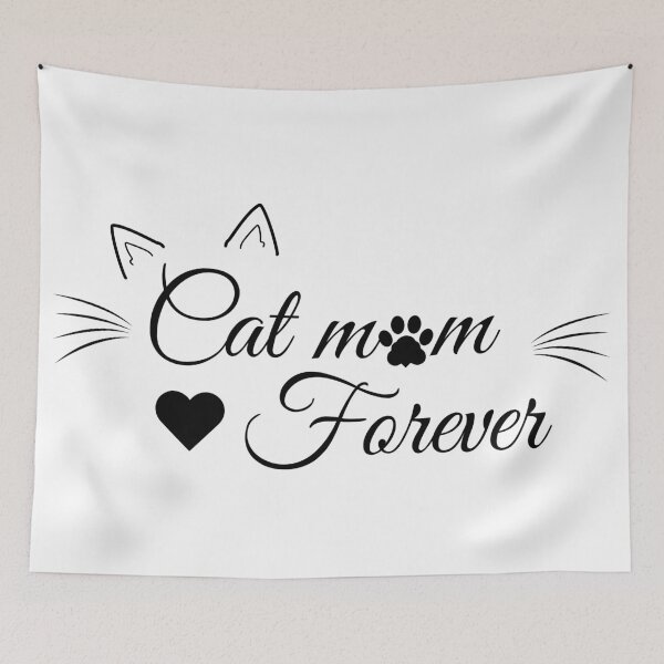 Item preview, Cat Mom Forever \\ White designed and sold by Laysa Kaline.