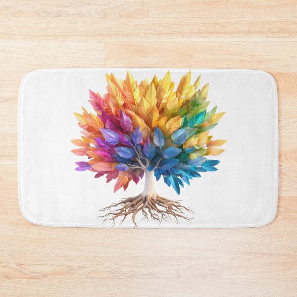 Item preview, Rainbow Tree of Life – Vibrant Multicolor Leaves and Roots designed and sold by Awarrie.