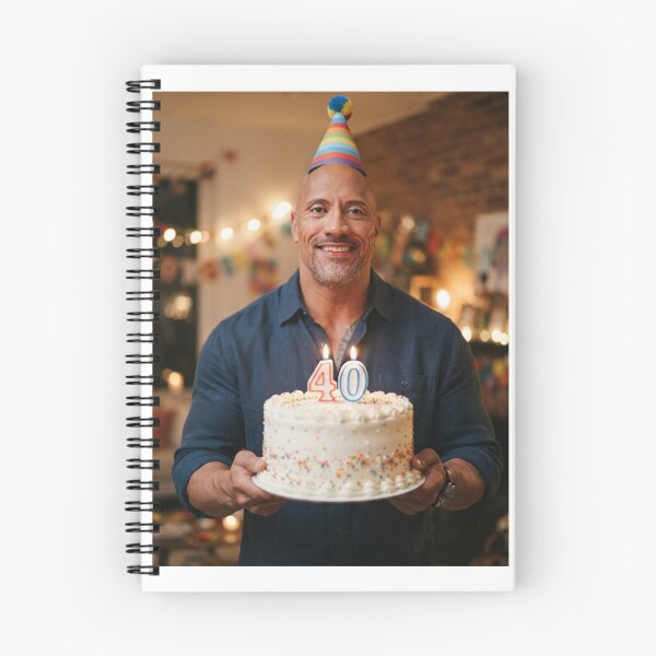 Item preview, Dwayne johnson the rock 40th Birthday happy party funny prank meme memes  designed and sold by CheeseBlueprint.