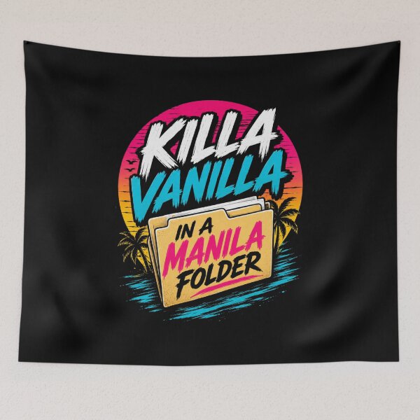Item preview, Killa Vanilla in a Manila Folder Funny Retro 80s T-Shirt designed and sold by EverclearDesign.