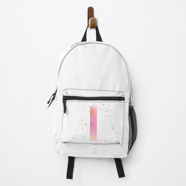 Item preview, Letter I Monogram pink watercolor designed and sold by iRenza.