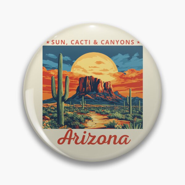 Item preview, Arizona in the USA (North America), Vintage Art Travel Landscape designed and sold by MaateoDesign.