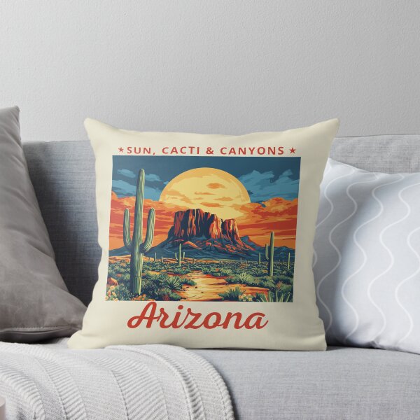 Item preview, Arizona in the USA (North America), Vintage Art Travel Landscape designed and sold by MaateoDesign.