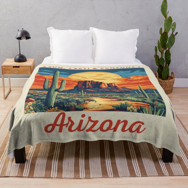 Item preview, Arizona in the USA (North America), Vintage Art Travel Landscape designed and sold by MaateoDesign.