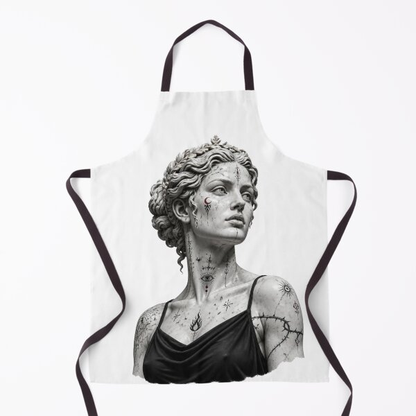 Item preview, Marble Muse – Tattooed Greek Statue Street Art designed and sold by Cavalier-org.
