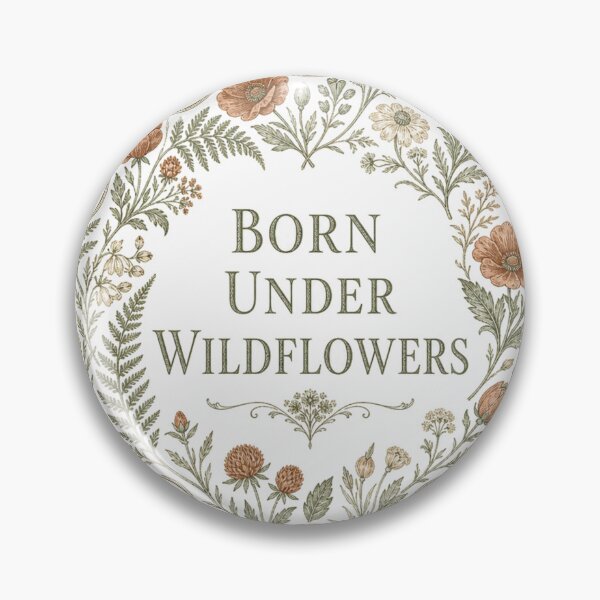 Item preview, Born Under Wildflowers Zodiac Sign Rad Cottagecore Botanical designed and sold by BoosterShop.