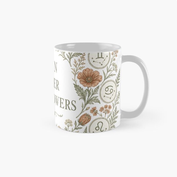 Item preview, Born Under Wildflowers Zodiac Sign Rad Cottagecore Botanical designed and sold by BoosterShop.