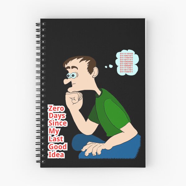 Item preview, Zero days since my last good idea designed and sold by LittleGreyMan2026.