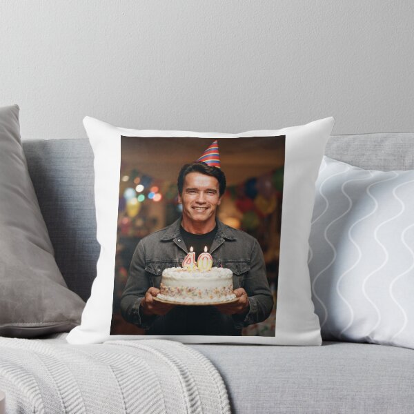 Item preview, arnold schwarzenegger terminator 40th Birthday happy party funny prank meme memes  designed and sold by CheeseBlueprint.