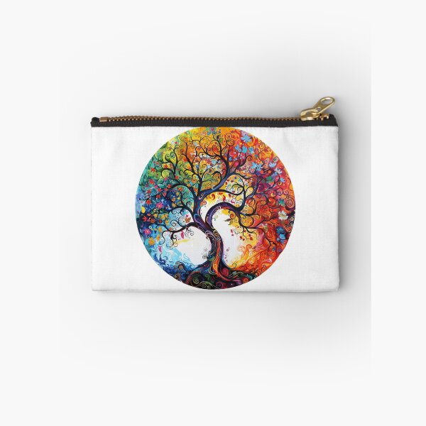 Item preview, Four Seasons Tree of Life – Vibrant Colorful Spiritual Nature Art designed and sold by Awarrie.