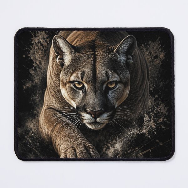 Item preview, Stalking Cougar - Wild Mountain Lion Art designed and sold by AgnesB77.