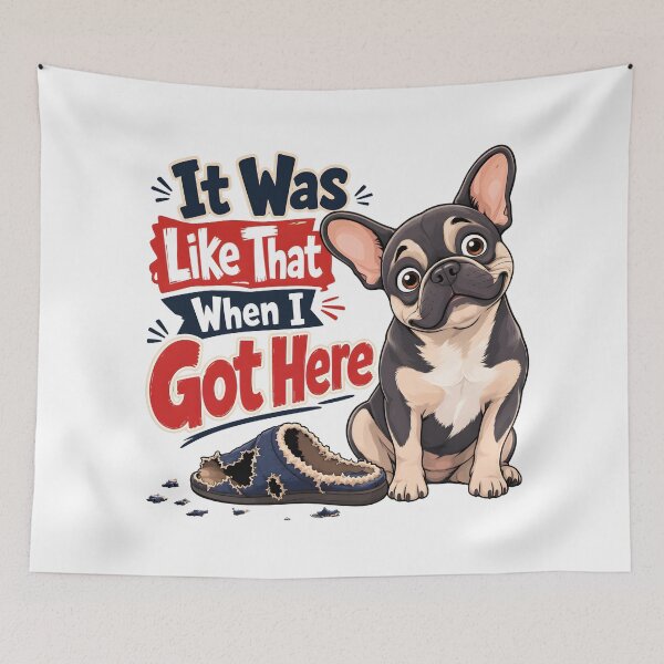 Item preview, Innocent French Bulldog Funny Puppy Quote designed and sold by BobbyTee Merch.