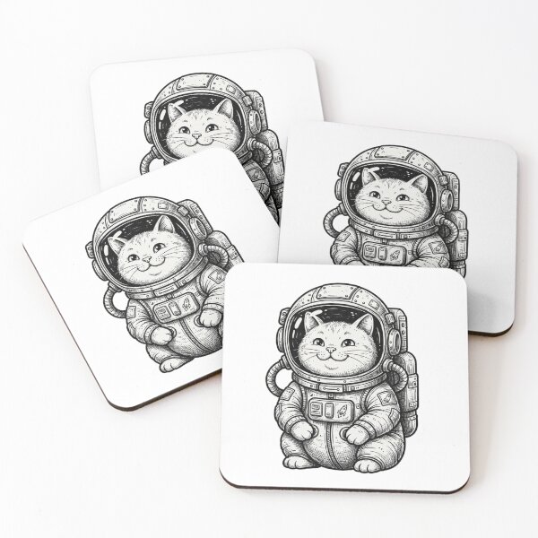 Item preview, Astronaut Cat in Space – Cute Cosmic Kitty Space Explorer designed and sold by SOUFIANE1991.