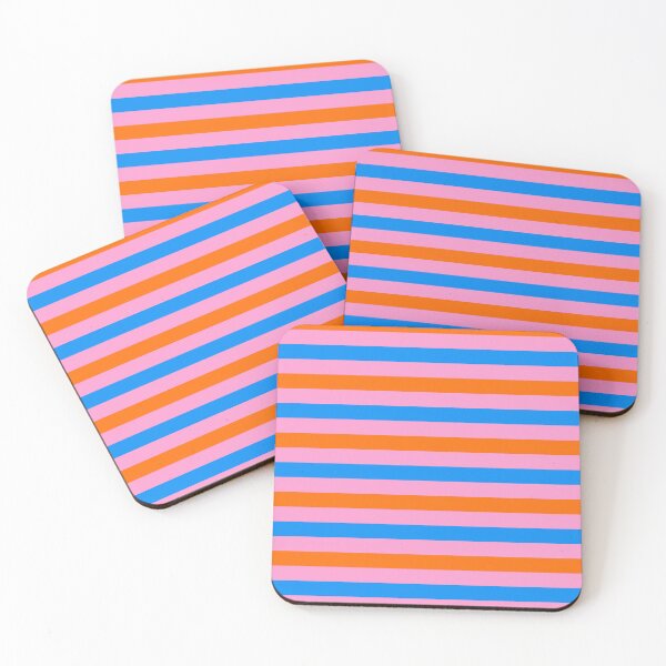 Item preview,  Orange And Blue Stripes Design Pink  designed and sold by PatternTitan.