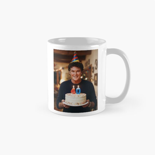 Item preview, David hasselhoff 40th Birthday happy party funny prank meme memes  designed and sold by CheeseBlueprint.