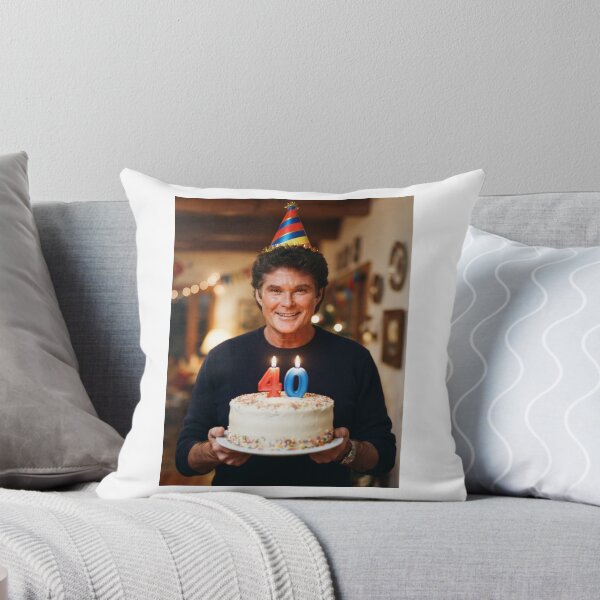 Item preview, David hasselhoff 40th Birthday happy party funny prank meme memes  designed and sold by CheeseBlueprint.