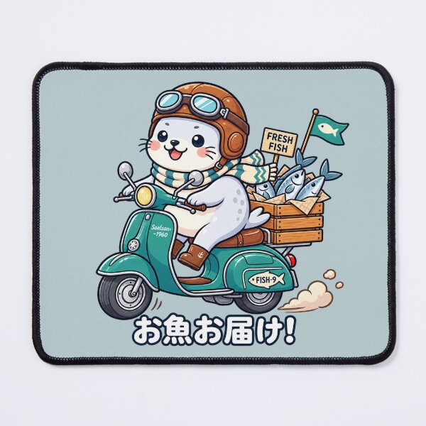 Item preview, Kawaii Seal Fish Delivery designed and sold by lungpleecha.