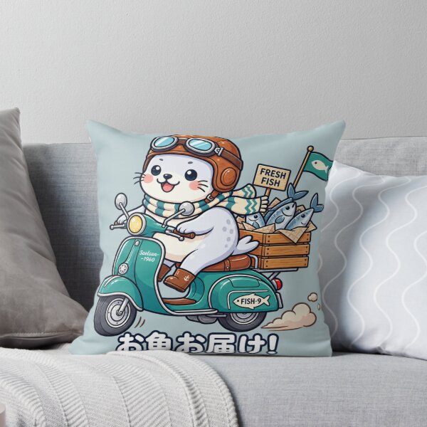 Item preview, Kawaii Seal Fish Delivery designed and sold by lungpleecha.