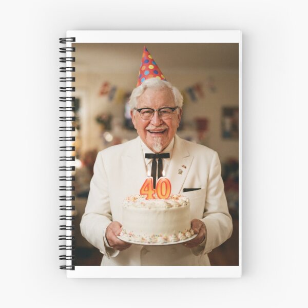 Item preview, Colonel sanders kfc 40th Birthday happy party funny prank meme memes  designed and sold by CheeseBlueprint.