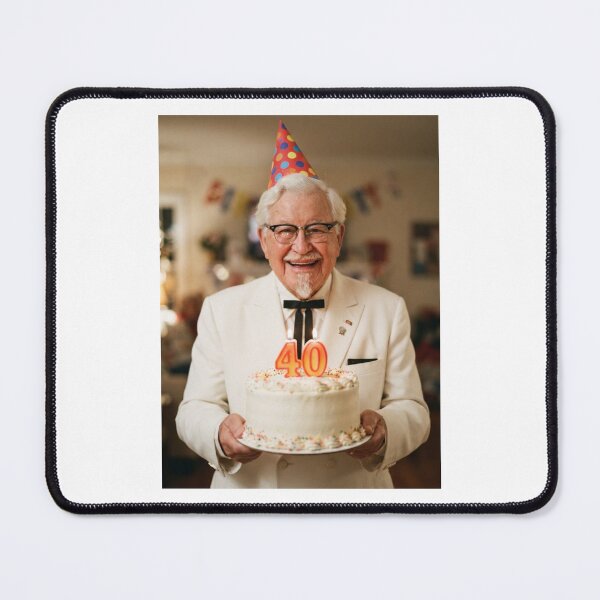 Item preview, Colonel sanders kfc 40th Birthday happy party funny prank meme memes designed and sold by CheeseBlueprint.