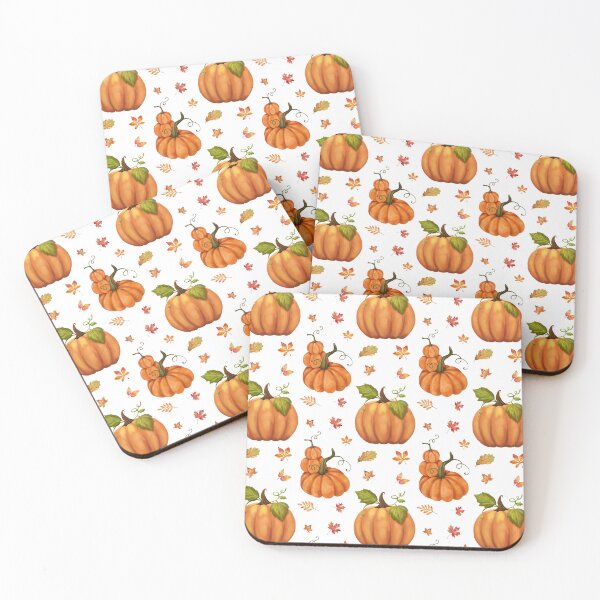 Item preview, Autumn pattern with pumpkins and leaves | Autumn motif | Cottagecore designed and sold by Schmidsi.