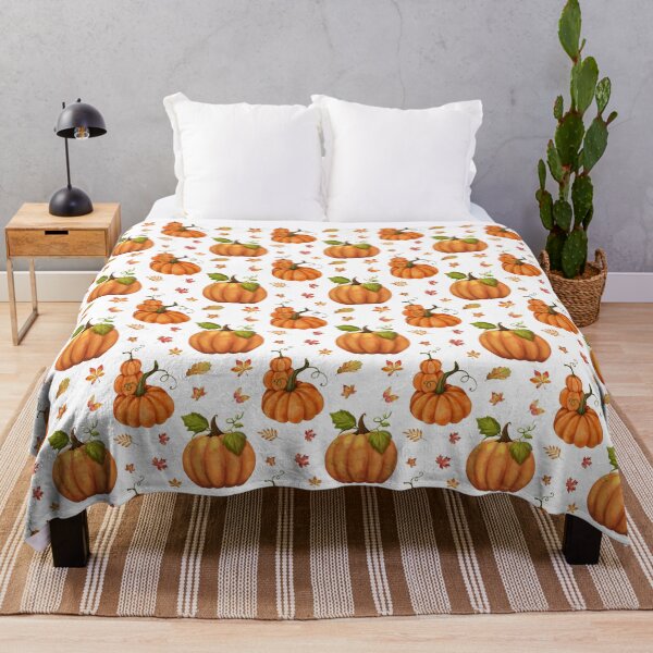 Item preview, Autumn pattern with pumpkins and leaves | Autumn motif | Cottagecore designed and sold by Schmidsi.