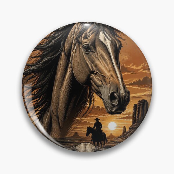 Item preview, Wild West Mustang - Majestic Cowboy Horse Art designed and sold by AgnesB77.