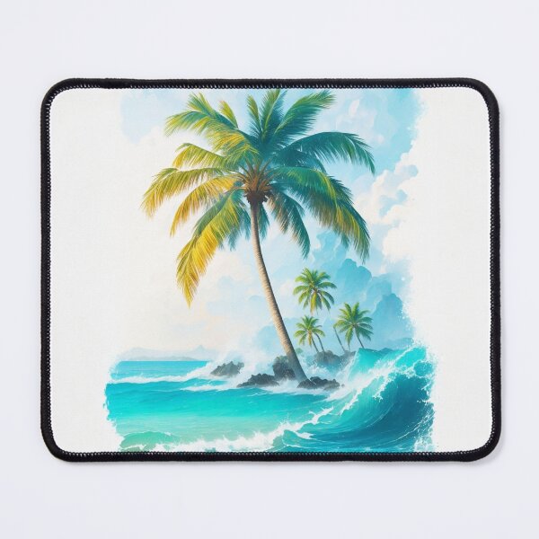 Item preview, Palm Tree Art | Tropical Beach Aesthetic Design | Summer, Coastal & Island Paradise Artwork designed and sold by Pixel Rush.
