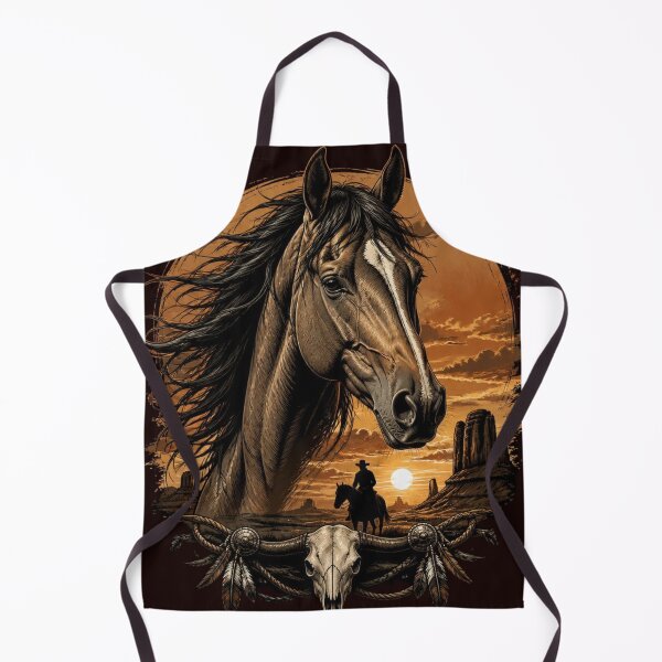 Item preview, Wild West Mustang - Majestic Cowboy Horse Art designed and sold by AgnesB77.