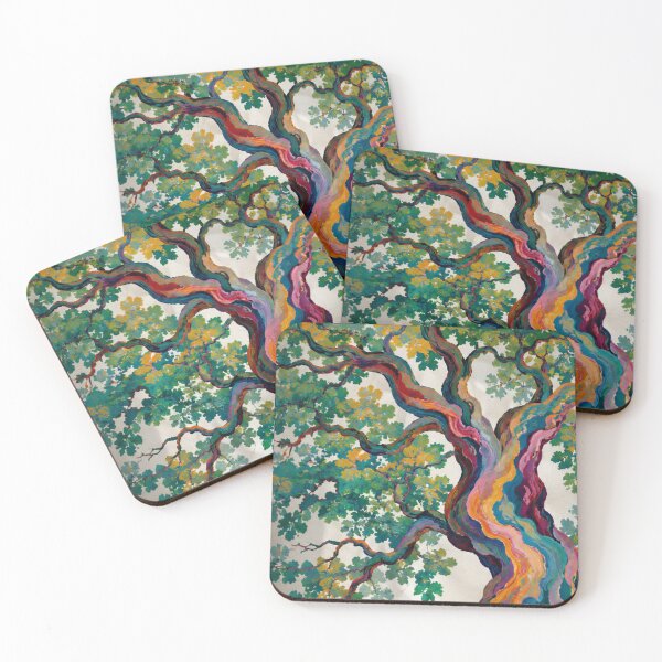Item preview, Colorful Tree of Life | Vibrant Branch Art | Rainbow Forest Aesthetic | Impressionist Nature Painting designed and sold by DESIGN DIMENSION .