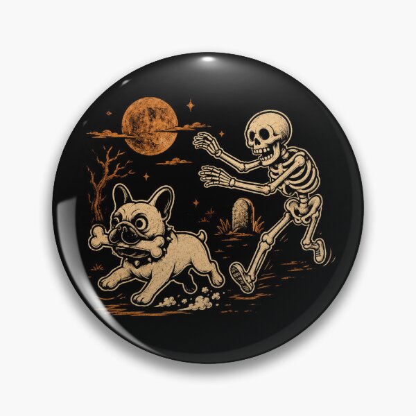 Item preview, Funny Halloween French Bulldog Skeleton Spooky Season designed and sold by Moizento.