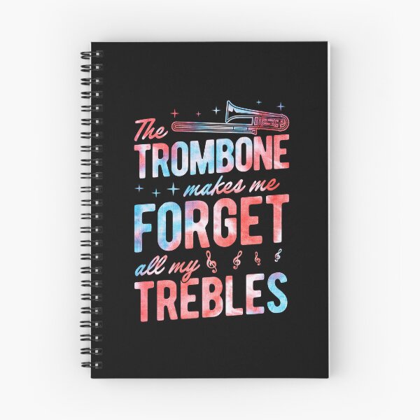 Item preview, The Trombone Makes Me Forget All My Trebles designed and sold by Rock Paper T-Shirts.