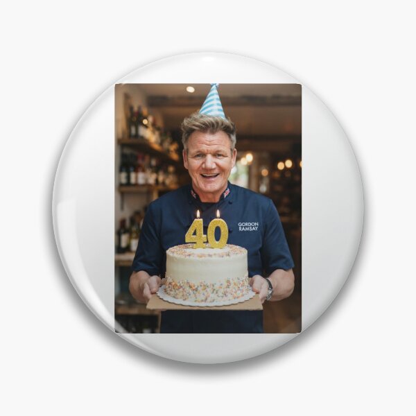 Item preview, Gordon ramsay 40th Birthday happy party funny prank meme memes  designed and sold by CheeseBlueprint.