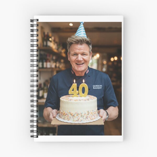 Item preview, Gordon ramsay 40th Birthday happy party funny prank meme memes  designed and sold by CheeseBlueprint.