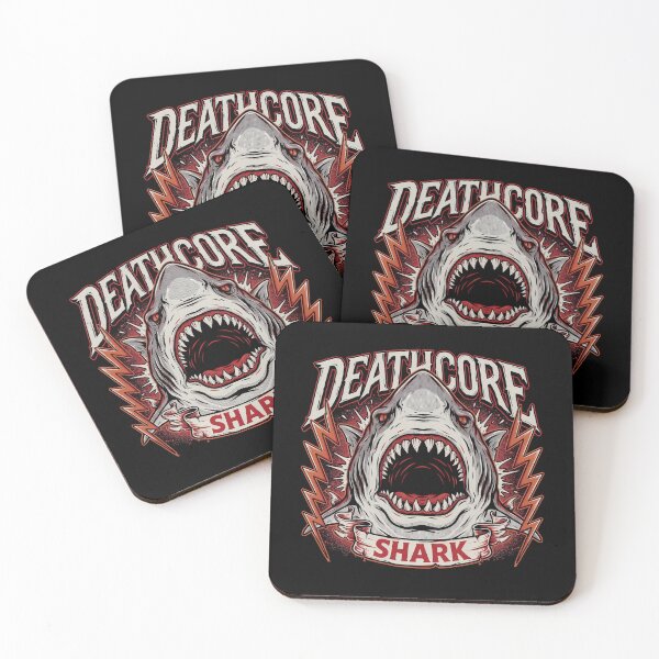 Item preview, Deathcore Shark Violent Marine Predator Metal Illustration designed and sold by Enea Kelo.