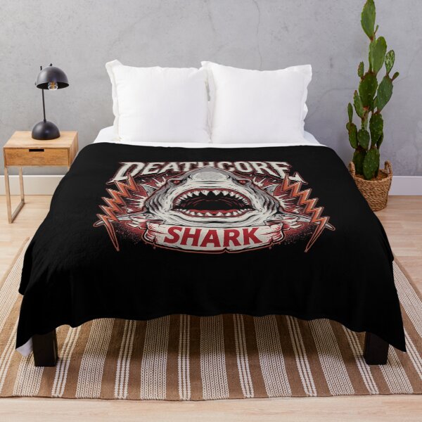 Item preview, Deathcore Shark Violent Marine Predator Metal Illustration designed and sold by Enea Kelo.