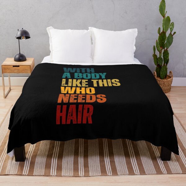Item preview, With A Body Like This Who Needs Hair Funny Fathers Day Bald Dad designed and sold by Dondonmart.