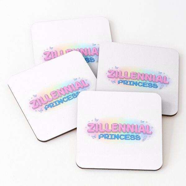 Item preview, zillennial princess retro vintage pink blue rainbow designed and sold by sadieillust.