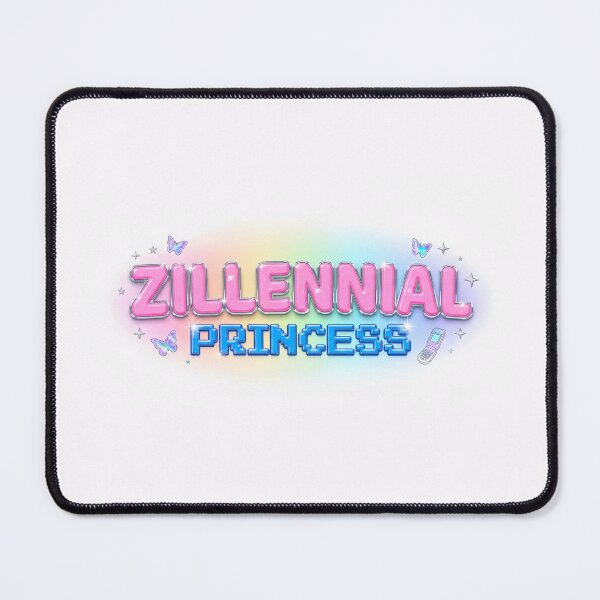 Item preview, zillennial princess retro vintage pink blue rainbow designed and sold by sadieillust.