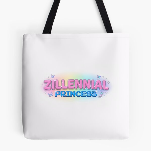 Item preview, zillennial princess retro vintage pink blue rainbow designed and sold by sadieillust.