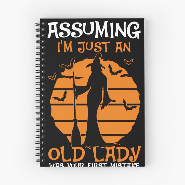 Item preview, Assuming Im Just An Old Lady Was Your First Mistake Witch Halloween Sassy Grandma Vintage designed and sold by Velustro Shop.
