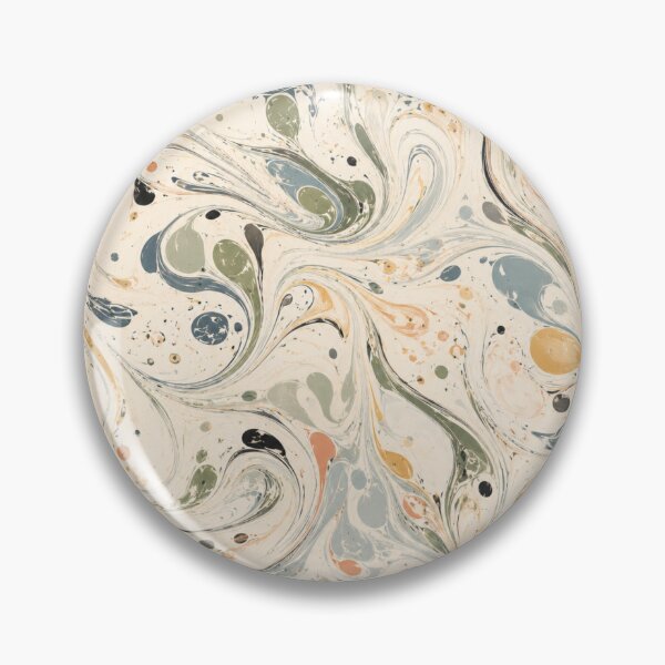 Item preview, Vintage Marbled Paper Pattern Ebru Swirl Abstract designed and sold by QCena.