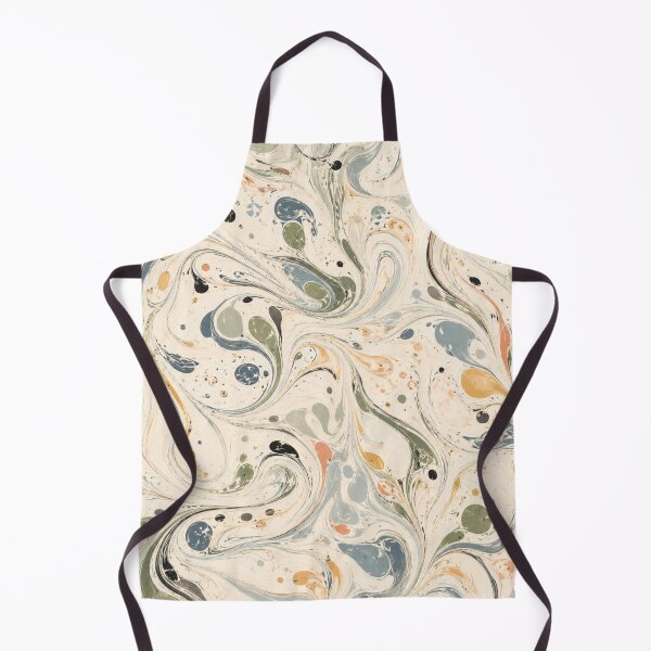 Item preview, Vintage Marbled Paper Pattern Ebru Swirl Abstract designed and sold by QCena.
