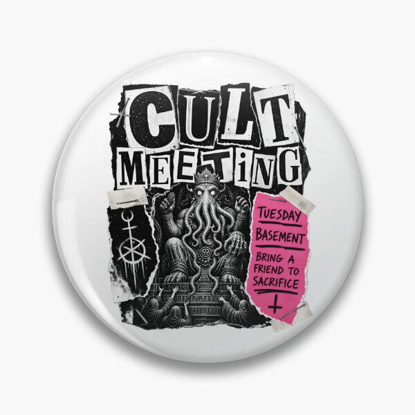 Item preview, Cult Meeting Tuesday: Bring a Friend to Sacrifice designed and sold by Fenay Designs.