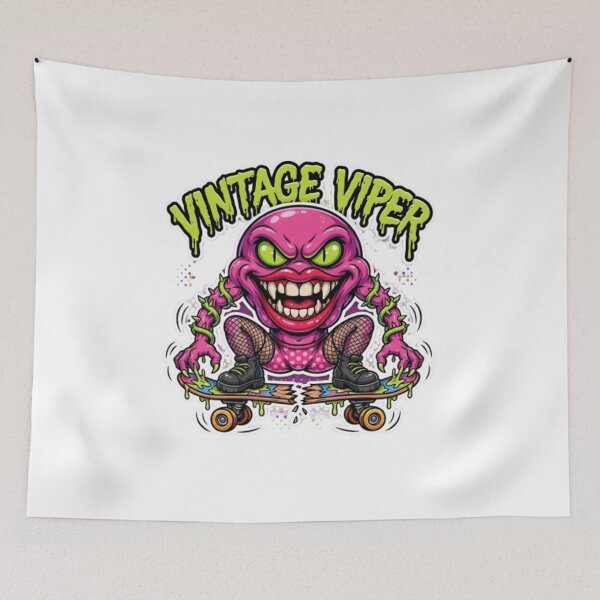 Item preview, Vintage Viper Skateboard Monster Character designed and sold by smartlogo_factory.