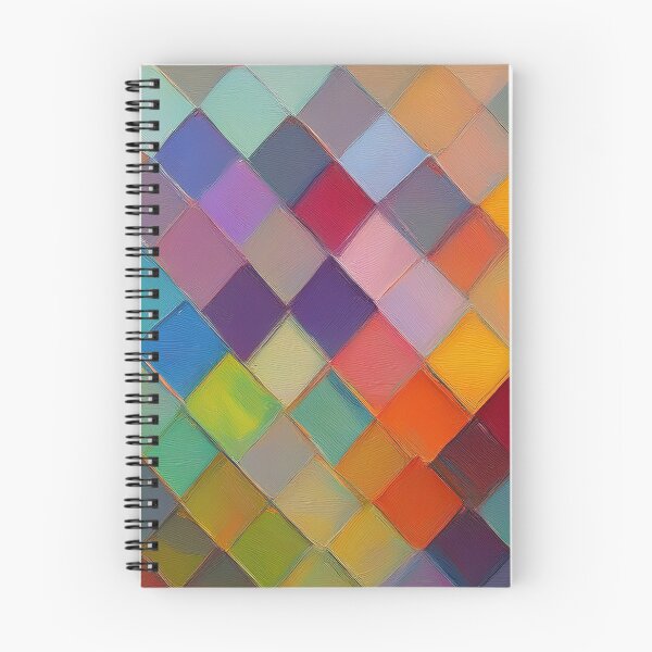 Item preview, Bright colourful art blocks, diamond shaped multicolour geometric patterns modern decor contemporary living space  designed and sold by navitalidesign.